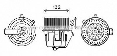 AVA QUALITY COOLING cn8302 -  Электродвигатель, вентиляция салона